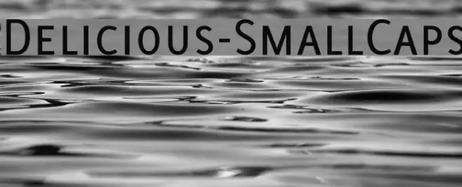 Delicious-SmallCaps Example 1