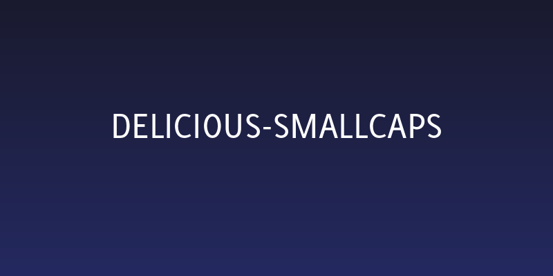 Delicious-SmallCaps Social Header
