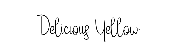 Delicious Yellow  font caratteri gratis