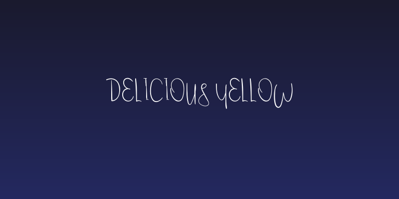Delicious Yellow Social Header