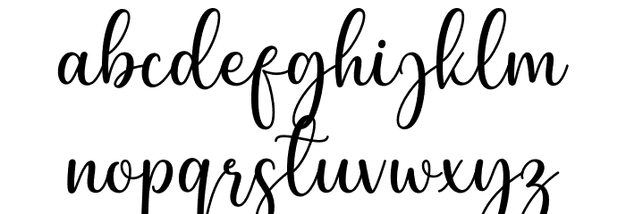 Delicious Font LOWERCASE