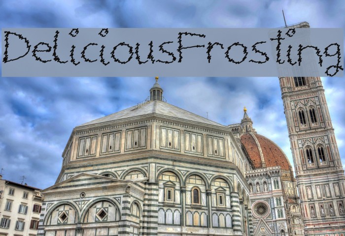 DeliciousFrosting Font examples