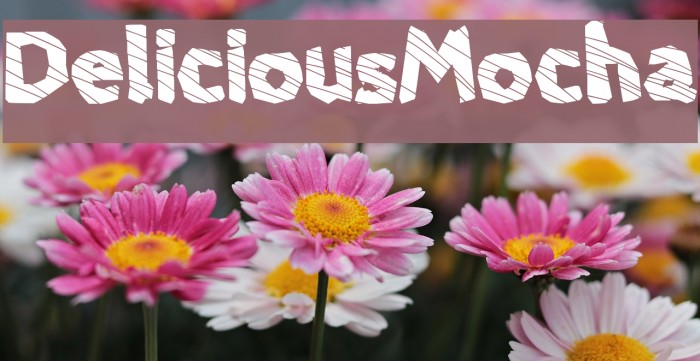 DeliciousMocha Font examples