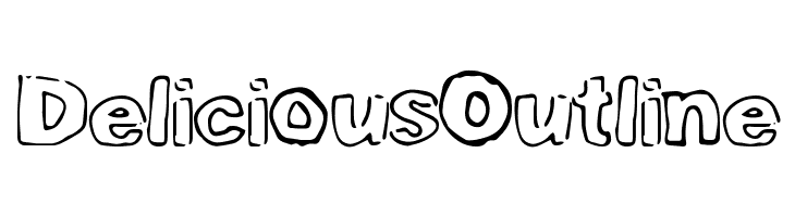 DeliciousOutline Font