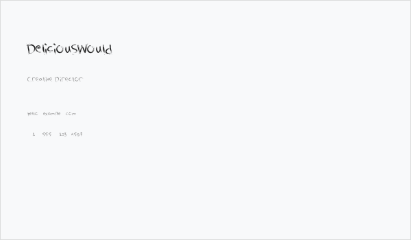 DeliciousWould Business Card