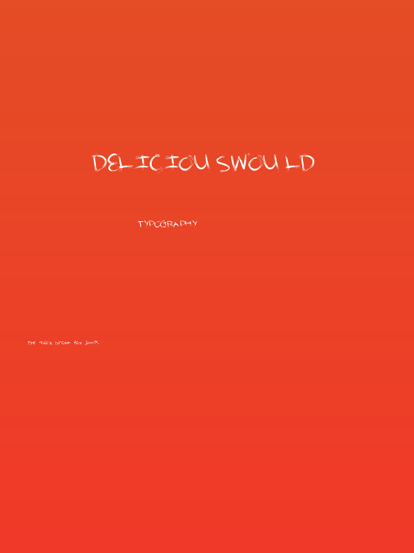 DeliciousWould Poster