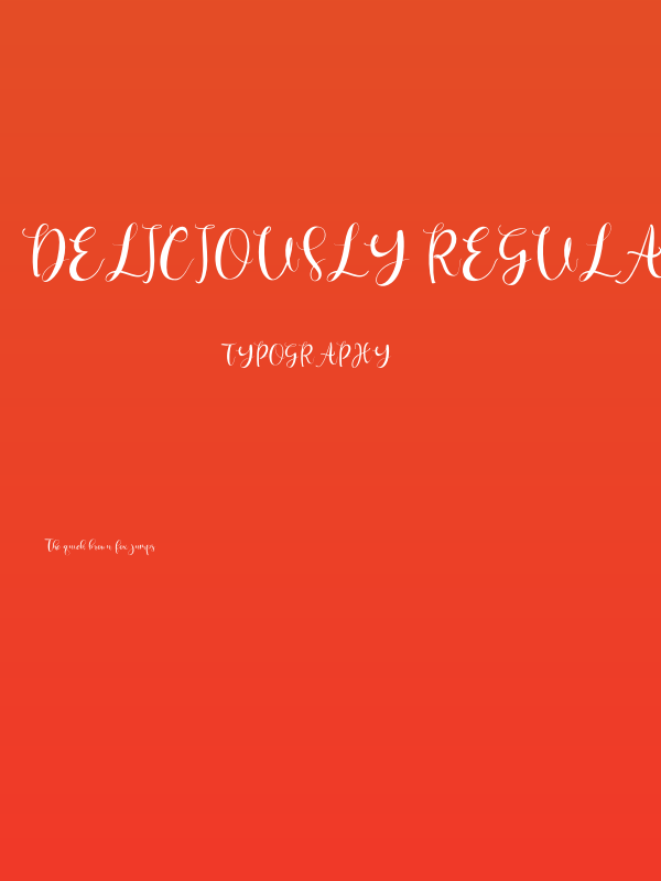 Deliciously Regular Poster