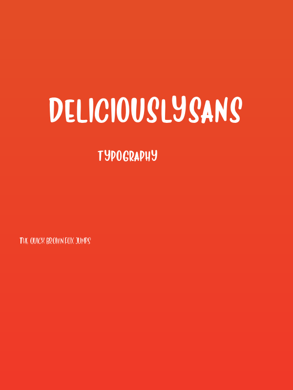 Deliciously-Sans Poster