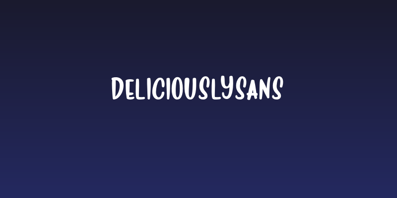 Deliciously-Sans Social Header