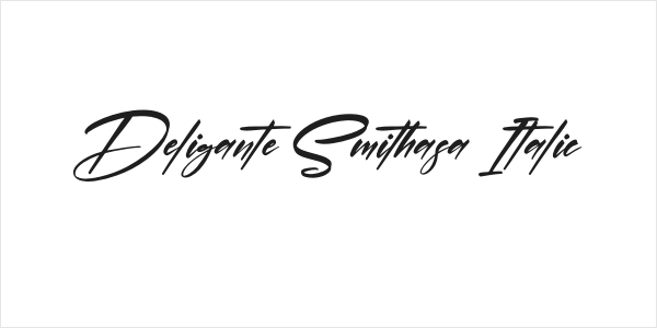 Deligante Smithasa Italic Logo