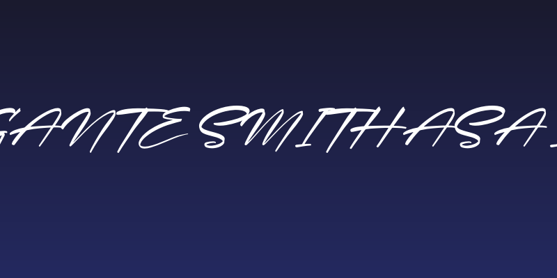 Deligante Smithasa Italic Social Header