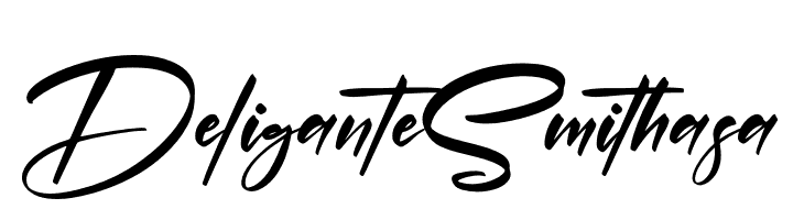 Deligante Smithasa  font caratteri gratis