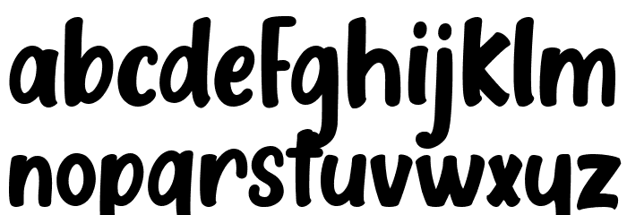 Delight Candles Font LOWERCASE