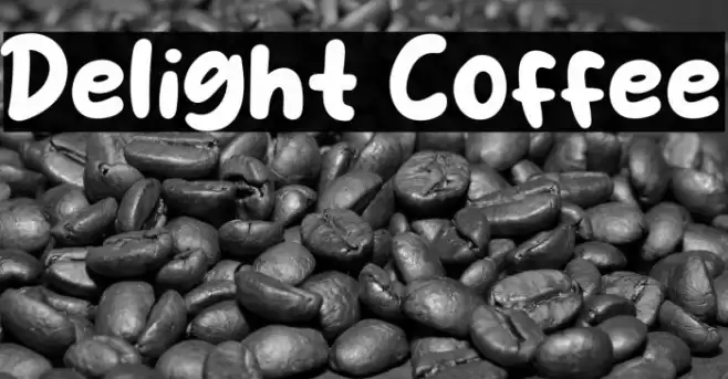 Delight Coffee Caratteri examples