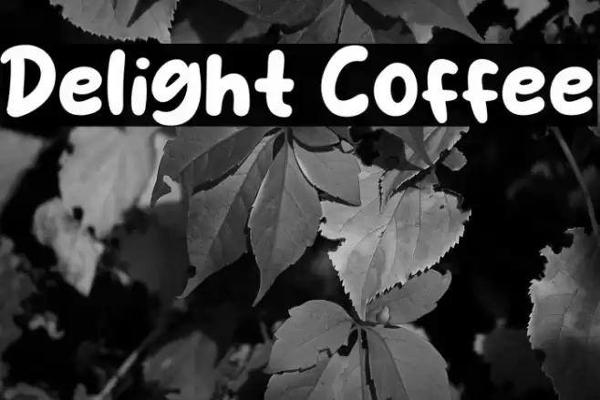 Delight Coffee Caratteri examples