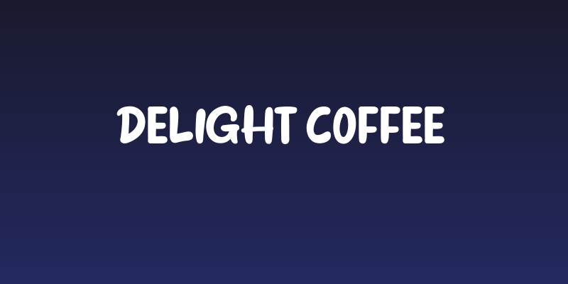 Delight Coffee Social Header