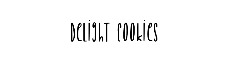 Delight Cookies  les polices de caractères gratuit tlcharger