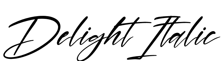 Delight Italic  font caratteri gratis