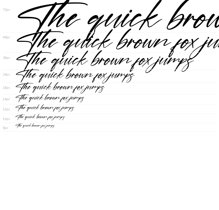 Delight Italic Waterfall