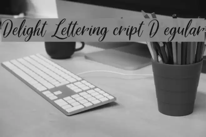 Delight Lettering Script DEMO Regular Font examples