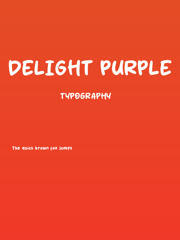 Delight Purple Poster