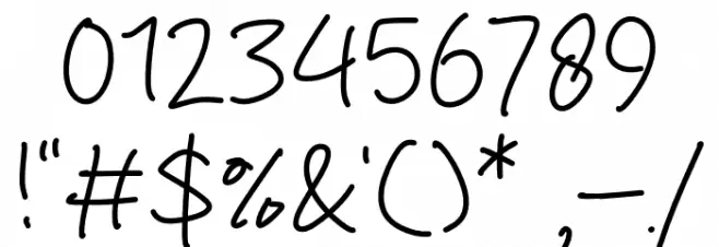 Delight Signature फ़ॉन्ट अन्य घर का काम