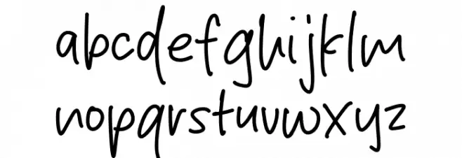 Delight Signature फ़ॉन्ट लोअरकेस