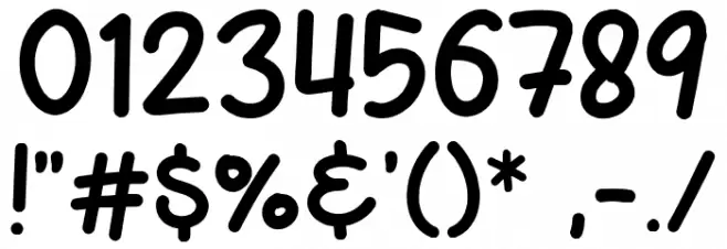 Delight Snowy Font OTHER CHARS