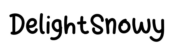 Delight Snowy  les polices de caractères gratuit tlcharger