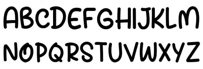 Delight Snowy Schriftart Groß