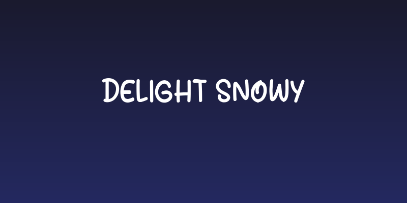 Delight Snowy Social Header