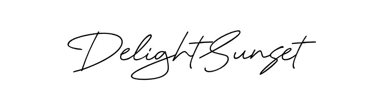 Delight Sunset  font caratteri gratis