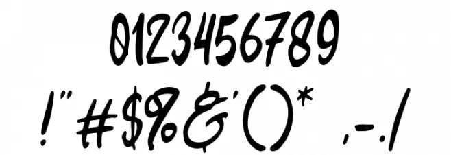 Delight Winter Font OTHER CHARS