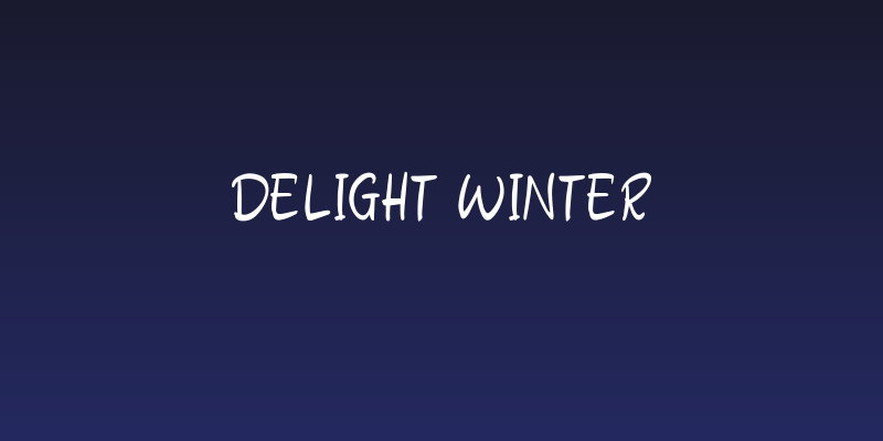 Delight Winter Social Header