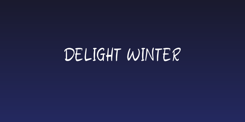 Delight Winter Social Header
