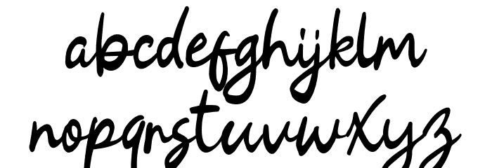 Delight Winter Font LOWERCASE