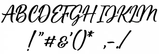 Delight creations DEMO Regular Font OTHER CHARS