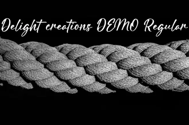 Delight creations DEMO Regular Font examples