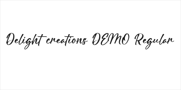 Delight creations DEMO Regular Logo