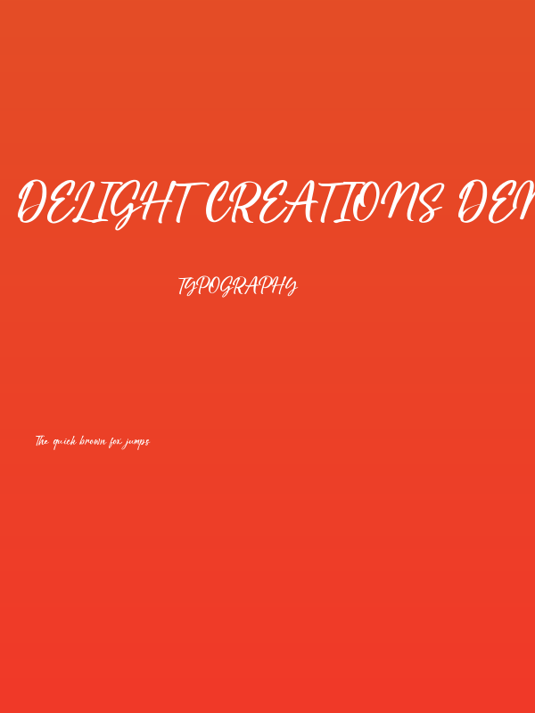 Delight creations DEMO Regular Poster