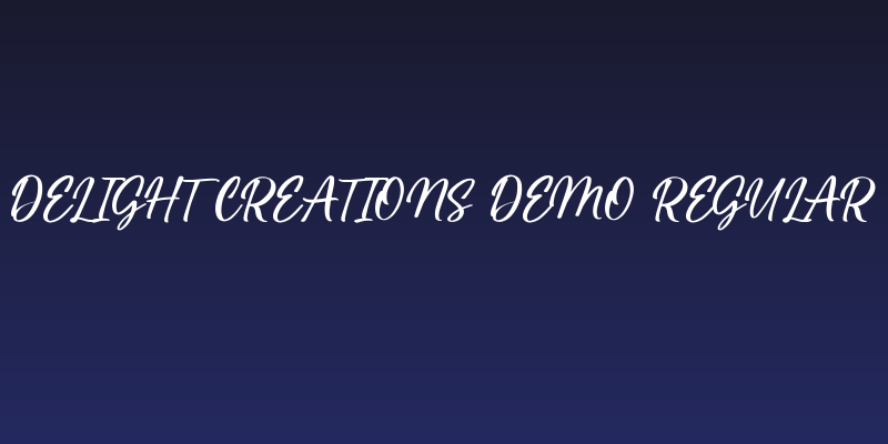 Delight creations DEMO Regular Social Header