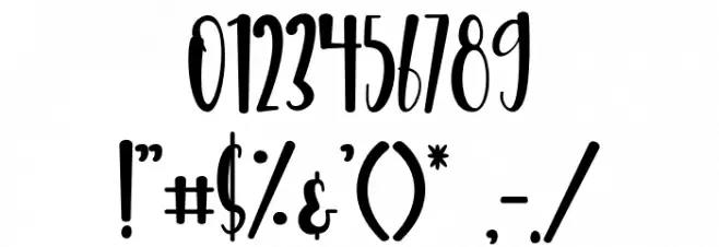 Delight day Font OTHER CHARS