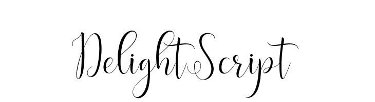 DelightScript Font
