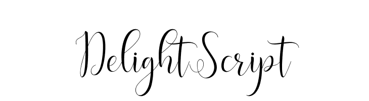 DelightScript  नि: शुल्क फ़ॉन्ट्स डाउनलोड
