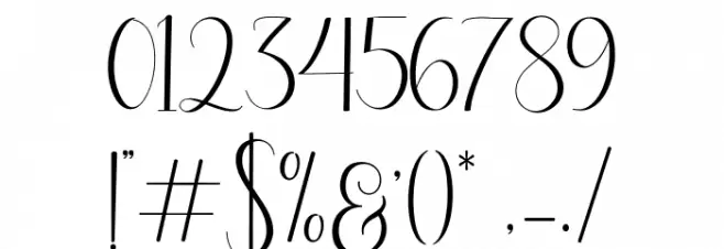 DelightScript Font OTHER CHARS