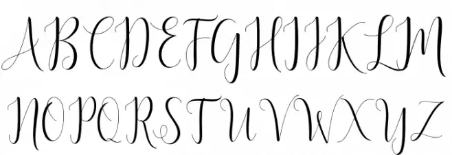 DelightScript Schriftart Groß