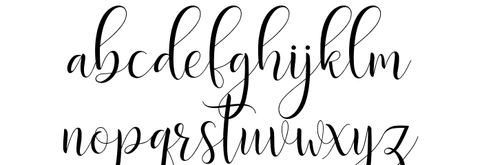 DelightScript Font LOWERCASE