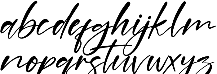Delight Font LOWERCASE