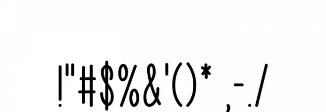 Delighted Panda Font OTHER CHARS