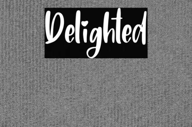 Delighted Font examples